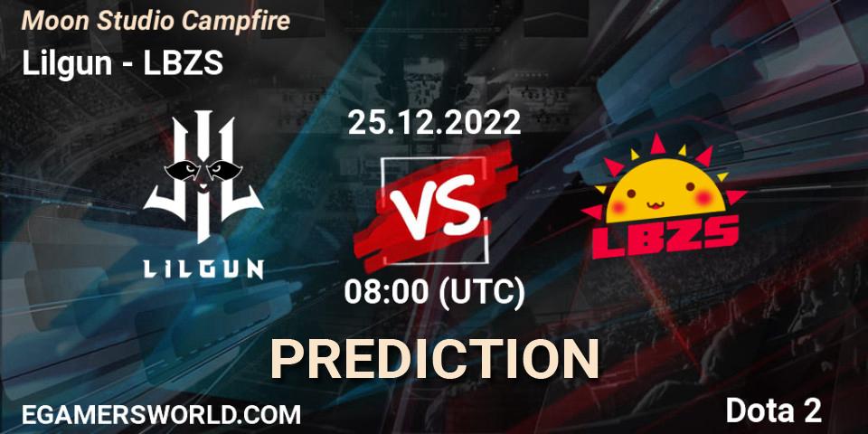 Lilgun vs LBZS: Match Prediction. 25.12.22, Dota 2, Moon Studio Campfire