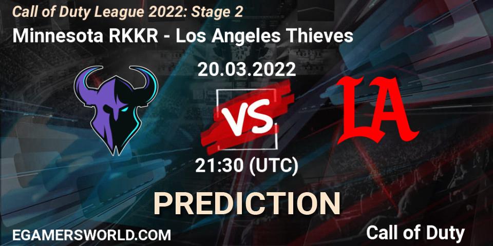 Minnesota RØKKR vs Los Angeles Thieves: Match Prediction. 20.03.22, Call of Duty, Call of Duty League 2022: Stage 2