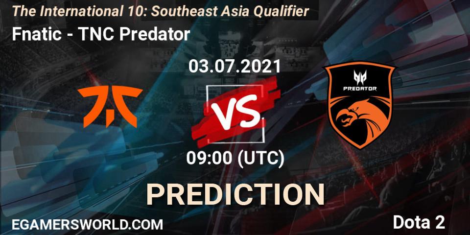 Fnatic vs TNC Predator: Match Prediction. 03.07.21, Dota 2, The International 10: Southeast Asia Qualifier