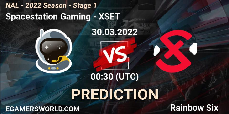 Spacestation Gaming vs XSET: Match Prediction. 30.03.2022 at 00:30, Rainbow Six, NAL - Season 2022 - Stage 1