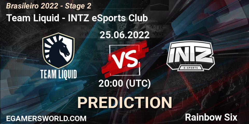 Team Liquid vs INTZ eSports Club: Match Prediction. 25.06.22, Rainbow Six, Brasileirão 2022 - Stage 2