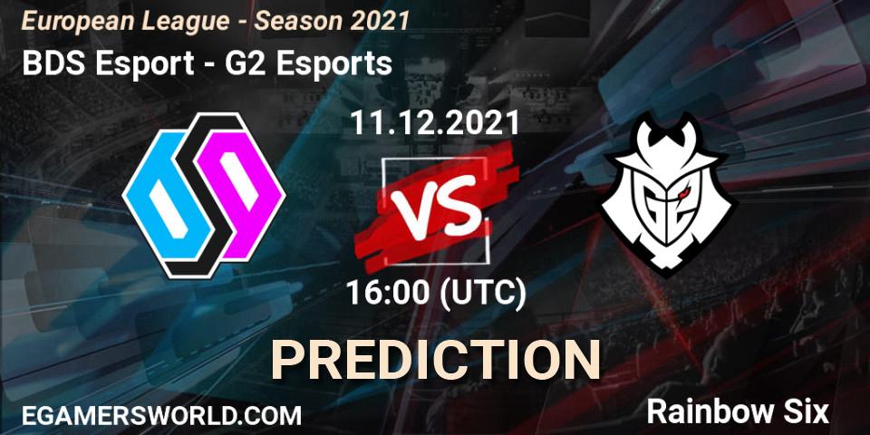 BDS Esport vs G2 Esports: Match Prediction. 11.12.2021 at 16:00, Rainbow Six, European League - Season 2021
