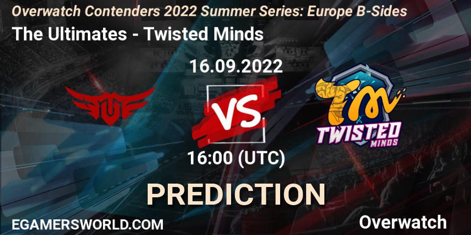 The Ultimates vs Twisted Minds: Match Prediction. 16.09.2022 at 16:00, Overwatch, Overwatch Contenders 2022 Summer Series: Europe B-Sides