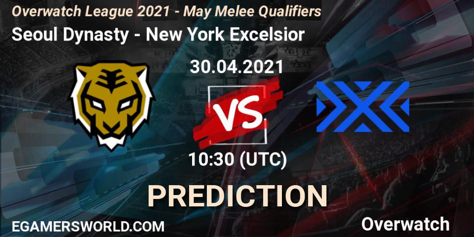 Seoul Dynasty vs New York Excelsior: Match Prediction. 30.04.2021 at 10:10, Overwatch, Overwatch League 2021 - May Melee Qualifiers
