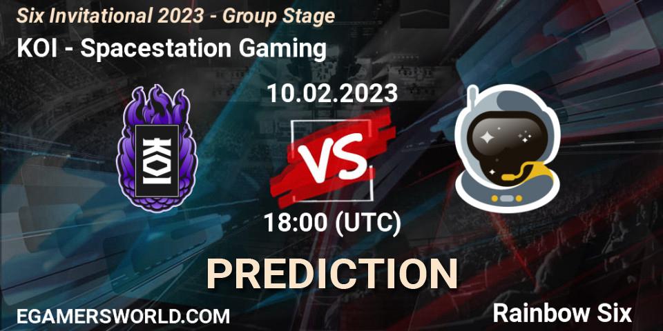 KOI vs Spacestation Gaming: Match Prediction. 10.02.23, Rainbow Six, Six Invitational 2023 - Group Stage
