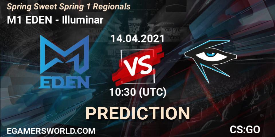 M1 EDEN vs Illuminar: Match Prediction. 14.04.2021 at 10:30, Counter-Strike (CS2), Spring Sweet Spring 1 Regionals