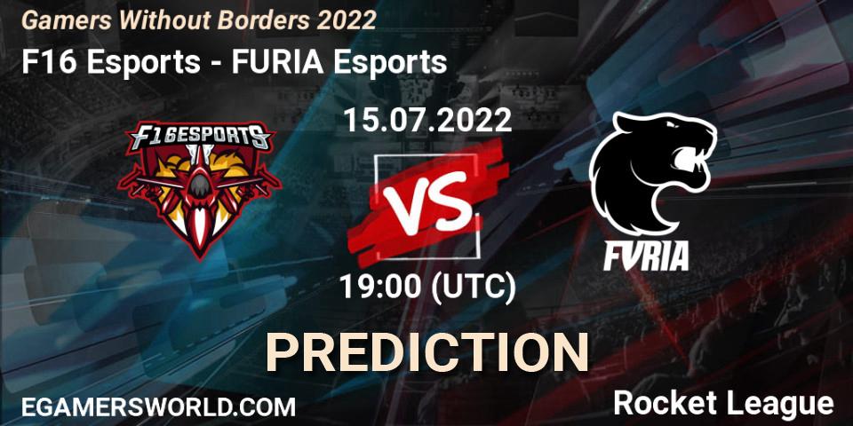 F16 Esports vs FURIA Esports: Match Prediction. 15.07.2022 at 19:00, Rocket League, Gamers Without Borders 2022