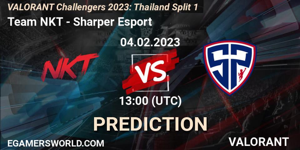 Team NKT vs Sharper Esport: Match Prediction. 04.02.23, VALORANT, VALORANT Challengers 2023: Thailand Split 1