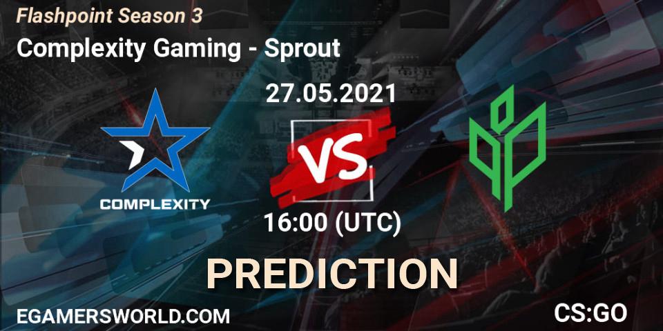 Complexity Gaming vs Sprout: Match Prediction. 27.05.2021 at 16:00, Counter-Strike (CS2), Flashpoint Season 3