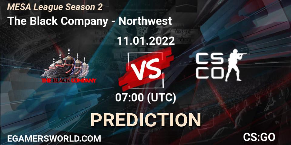The Black Company vs Northwest: Match Prediction. 11.01.2022 at 07:00, Counter-Strike (CS2), MESA League Season 2