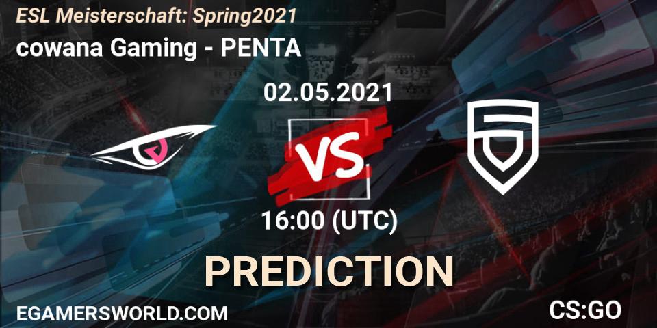 cowana Gaming vs PENTA: Match Prediction. 02.05.21, CS2 (CS:GO), ESL Meisterschaft: Spring 2021