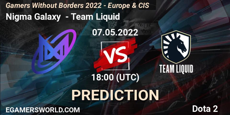 Nigma Galaxy vs Team Liquid: Match Prediction. 07.05.22, Dota 2, Gamers Without Borders 2022 - Europe & CIS