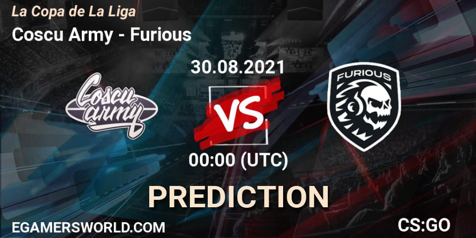 Coscu Army vs Furious: Match Prediction. 29.08.2021 at 23:00, Counter-Strike (CS2), La Copa de La Liga