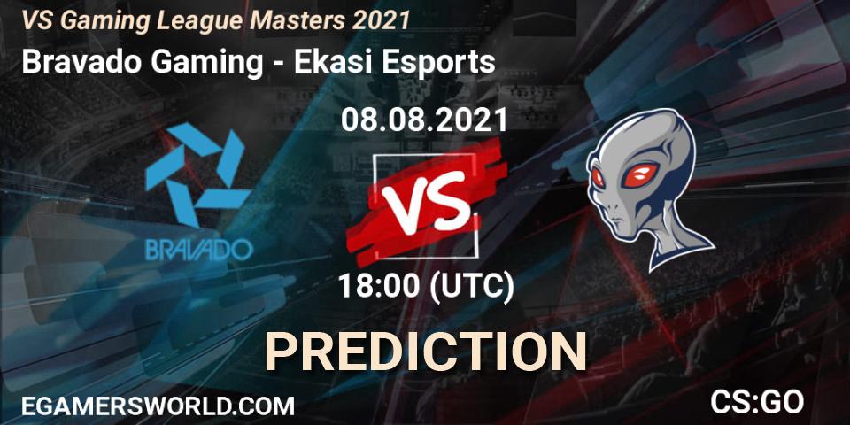 Bravado Gaming vs Ekasi Esports: Match Prediction. 08.08.2021 at 18:00, Counter-Strike (CS2), VS Gaming League Masters 2021