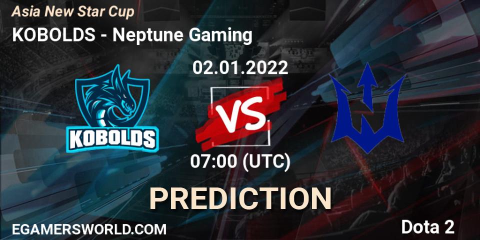 KOBOLDS vs Neptune Gaming: Match Prediction. 02.01.2022 at 07:08, Dota 2, Asia New Star Cup