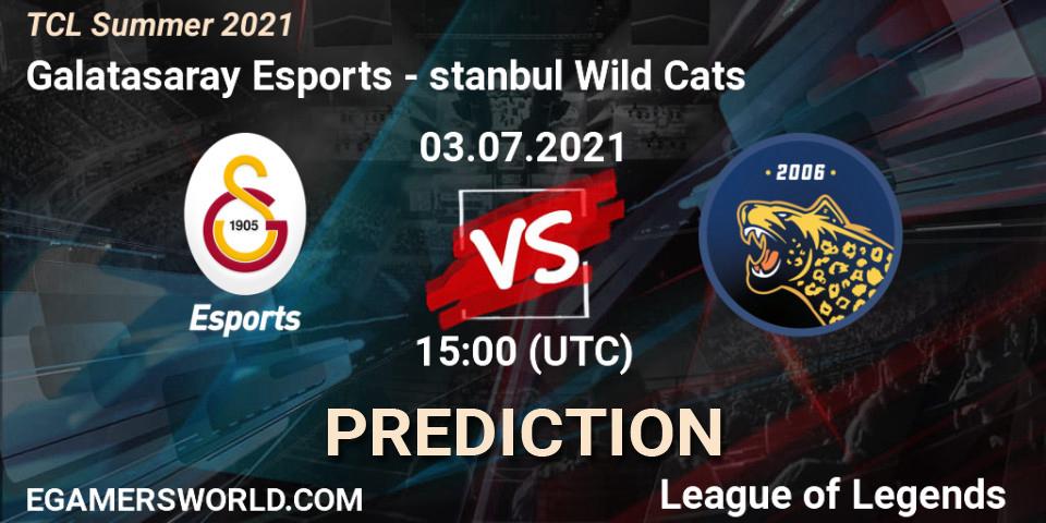Galatasaray Esports vs İstanbul Wild Cats: Match Prediction. 03.07.2021 at 16:00, LoL, TCL Summer 2021