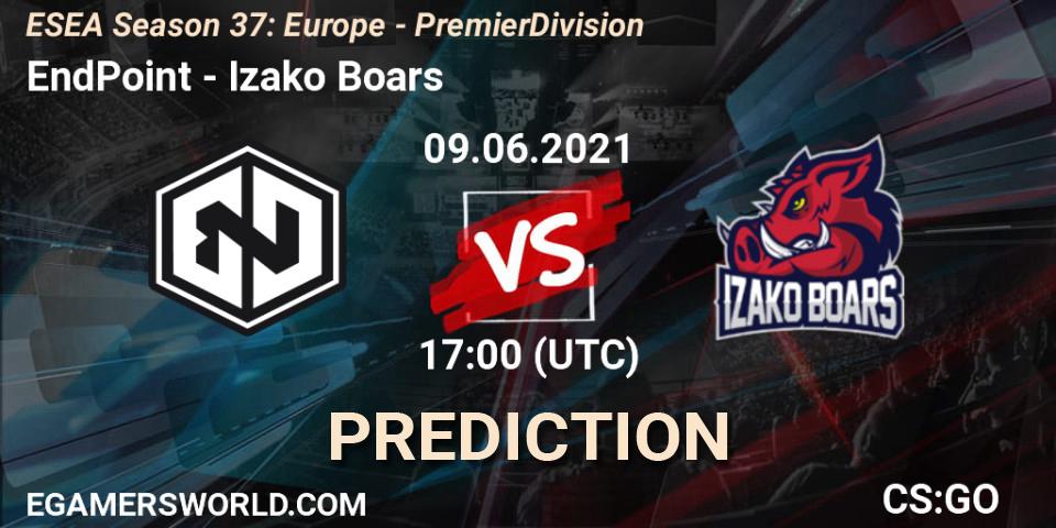 EndPoint vs Izako Boars: Match Prediction. 09.06.21, CS2 (CS:GO), ESEA Season 37: Europe - Premier Division