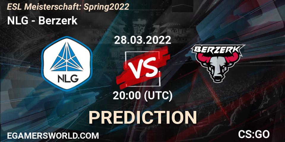 NLG vs Berzerk: Match Prediction. 28.03.22, CS2 (CS:GO), ESL Meisterschaft: Spring 2022