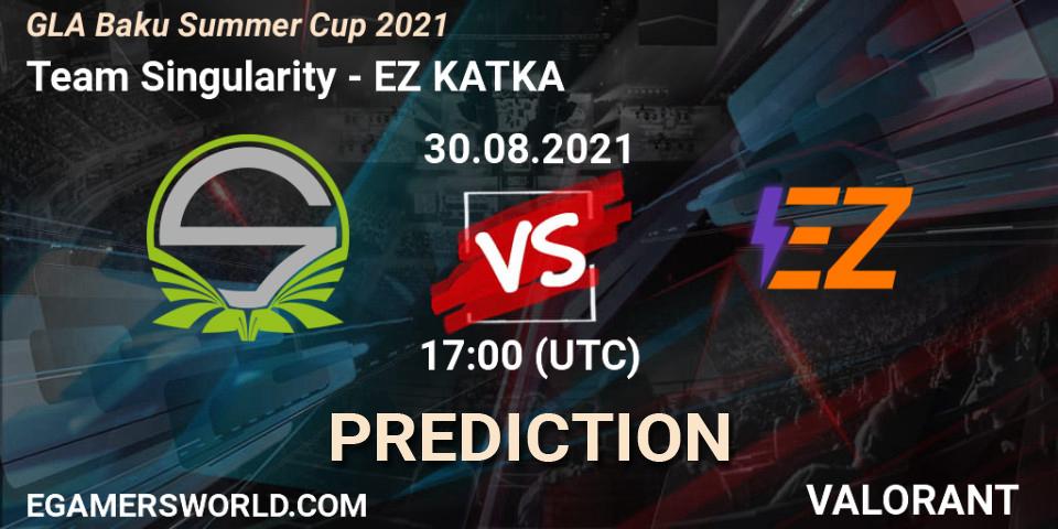 Team Singularity vs EZ KATKA: Match Prediction. 30.08.2021 at 17:00, VALORANT, GLA Baku Summer Cup 2021