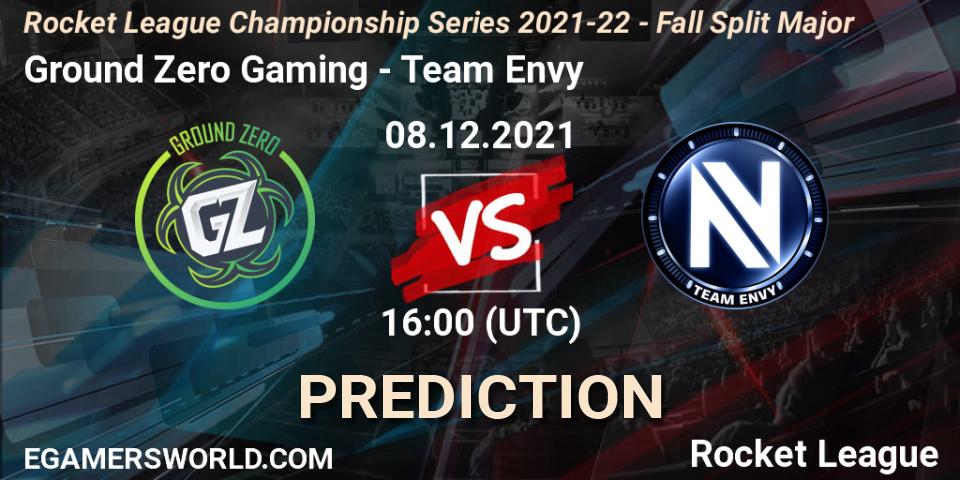 Ground Zero Gaming vs Team Envy: Match Prediction. 08.12.21, Rocket League, RLCS 2021-22 - Fall Split Major
