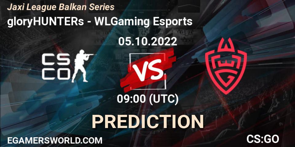 gloryHUNTERs vs WLGaming Esports: Match Prediction. 05.10.22, CS2 (CS:GO), Jaxi League Balkan Series