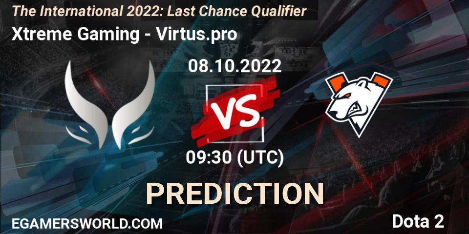 Xtreme Gaming vs Virtus.pro: Match Prediction. 08.10.22, Dota 2, The International 2022: Last Chance Qualifier