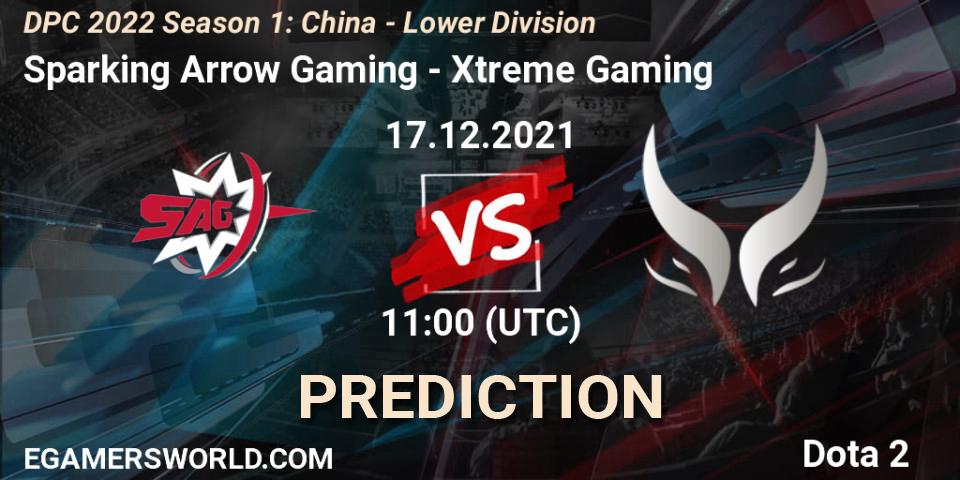 Sparking Arrow Gaming vs Xtreme Gaming: Match Prediction. 17.12.21, Dota 2, DPC 2022 Season 1: China - Lower Division