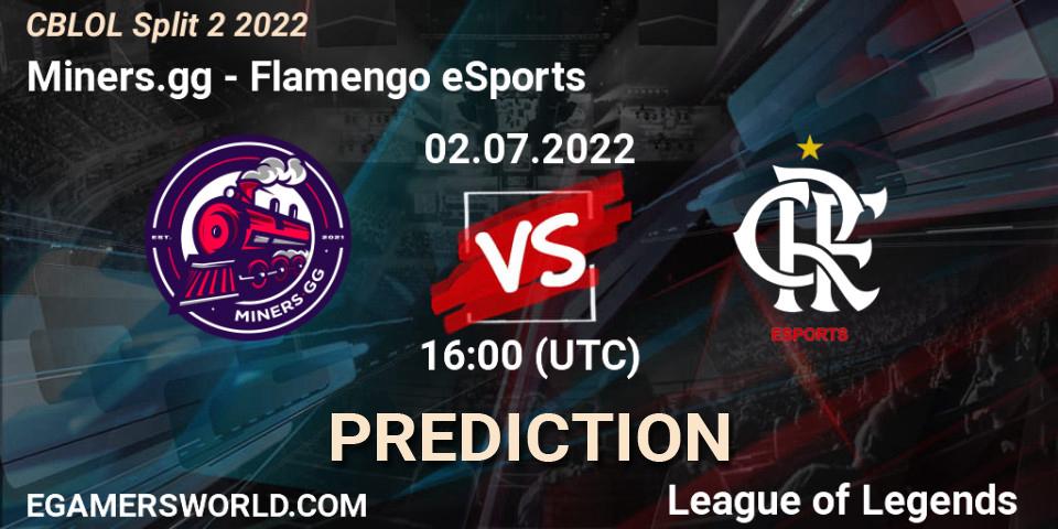 Miners.gg vs Flamengo eSports: Match Prediction. 02.07.2022 at 16:00, LoL, CBLOL Split 2 2022