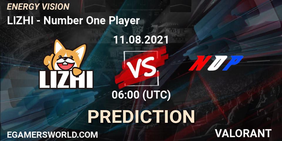 LIZHI vs Number One Player: Match Prediction. 11.08.2021 at 06:00, VALORANT, ENERGY VISION