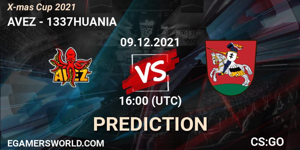 AVEZ vs 1337HUANIA: Match Prediction. 09.12.2021 at 18:00, Counter-Strike (CS2), SWSG X-mas Cup