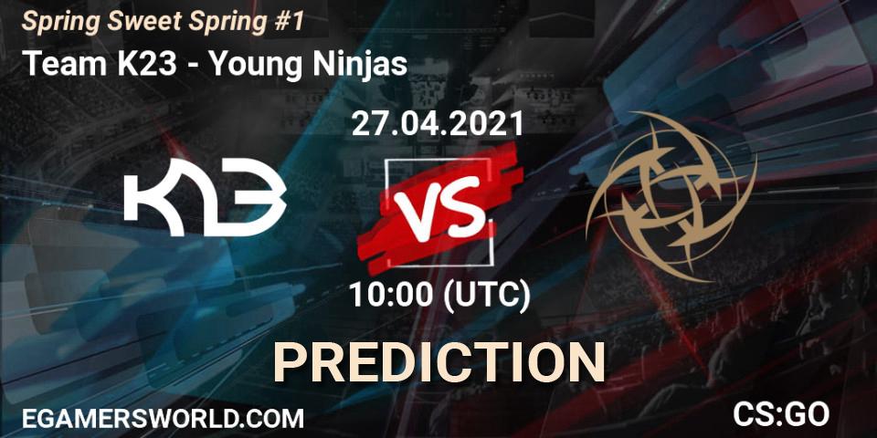 Team K23 vs Young Ninjas: Match Prediction. 27.04.2021 at 10:00, Counter-Strike (CS2), Spring Sweet Spring #1