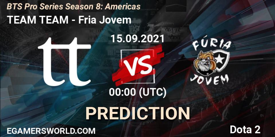 TEAM TEAM vs FG: Match Prediction. 15.09.21, Dota 2, BTS Pro Series Season 8: Americas
