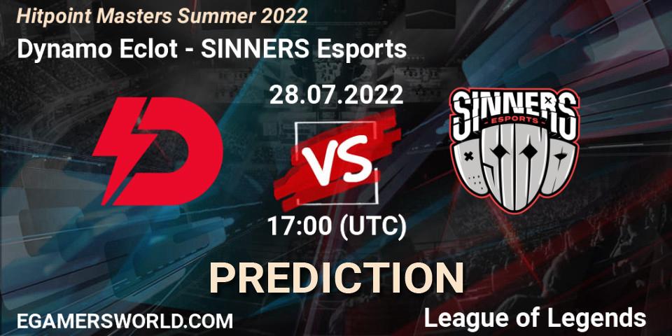 Dynamo Eclot vs SINNERS Esports: Match Prediction. 28.07.2022 at 17:00, LoL, Hitpoint Masters Summer 2022