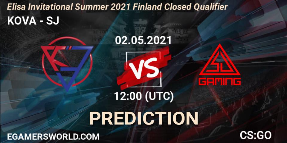 KOVA vs SJ: Match Prediction. 02.05.2021 at 12:00, Counter-Strike (CS2), Elisa Invitational Summer 2021 Finland Closed Qualifier