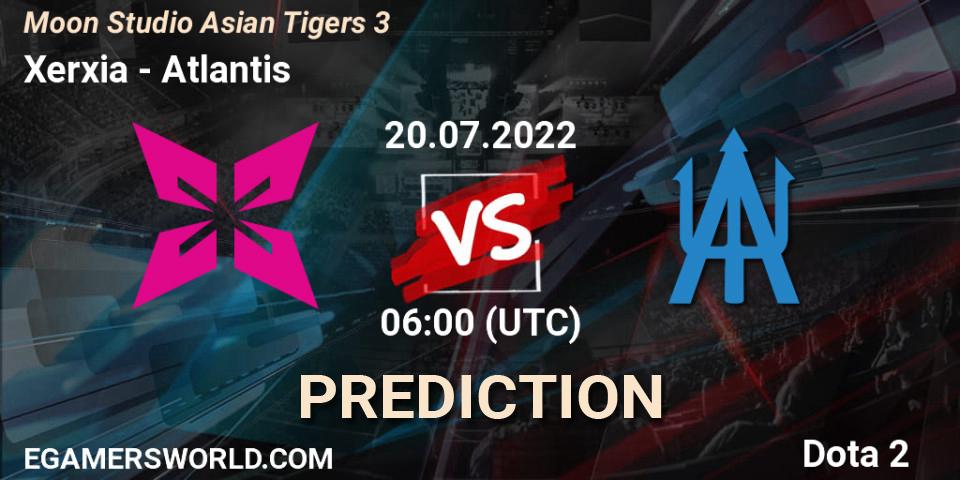 Xerxia vs Atlantis: Match Prediction. 20.07.22, Dota 2, Moon Studio Asian Tigers 3