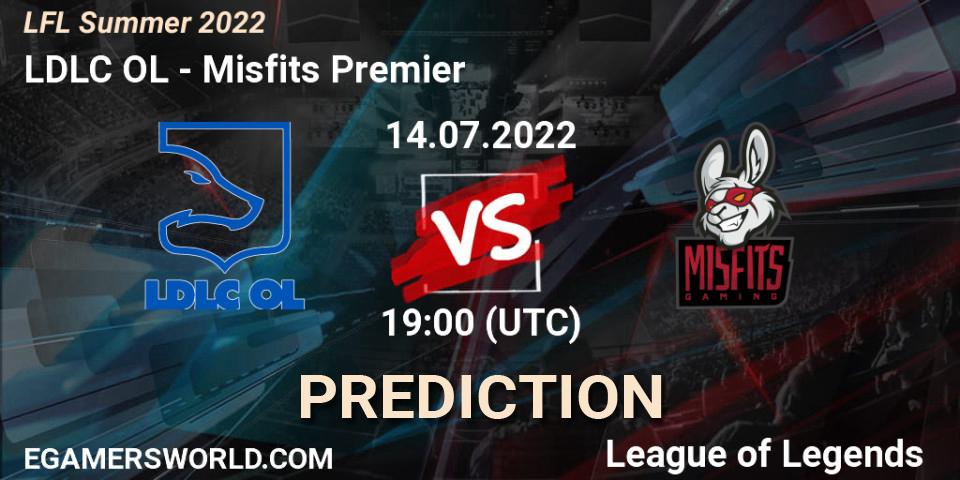 LDLC OL vs Misfits Premier: Match Prediction. 14.07.22, LoL, LFL Summer 2022