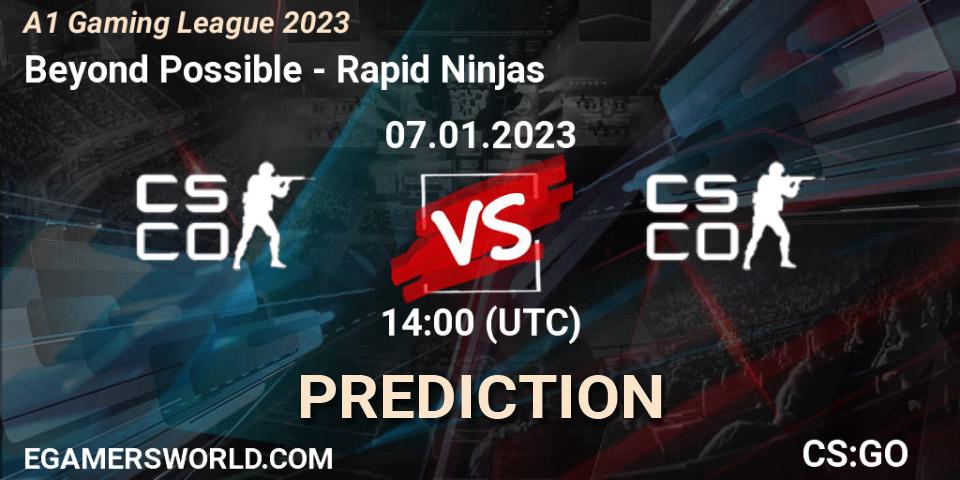 Beyond Possible vs Rapid Ninjas: Match Prediction. 07.01.2023 at 14:00, Counter-Strike (CS2), A1 Gaming League 2023
