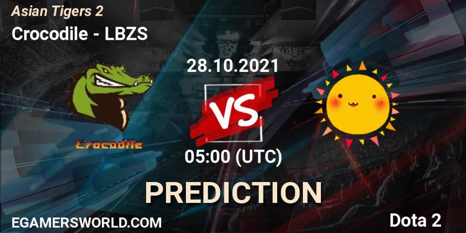 Crocodile vs LBZS: Match Prediction. 28.10.2021 at 05:06, Dota 2, Moon Studio Asian Tigers 2