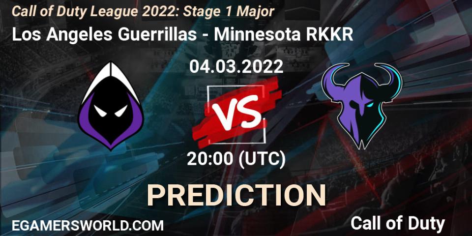 Los Angeles Guerrillas vs Minnesota RØKKR: Match Prediction. 04.03.2022 at 20:00, Call of Duty, Call of Duty League 2022: Stage 1 Major