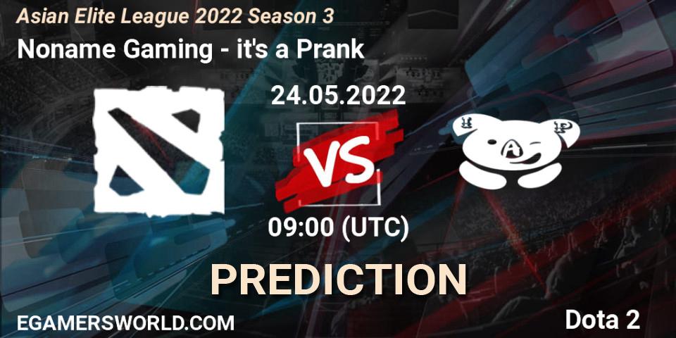 Noname Gaming vs it's a Prank: Match Prediction. 24.05.2022 at 08:52, Dota 2, Asian Elite League 2022 Season 3