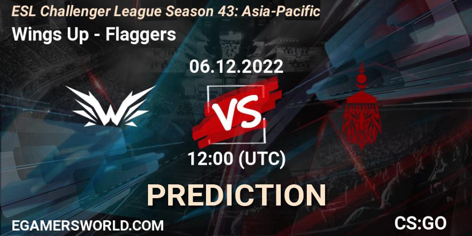 Wings Up vs Flaggers: Match Prediction. 06.12.2022 at 12:00, Counter-Strike (CS2), ESL Challenger League Season 43: Asia-Pacific