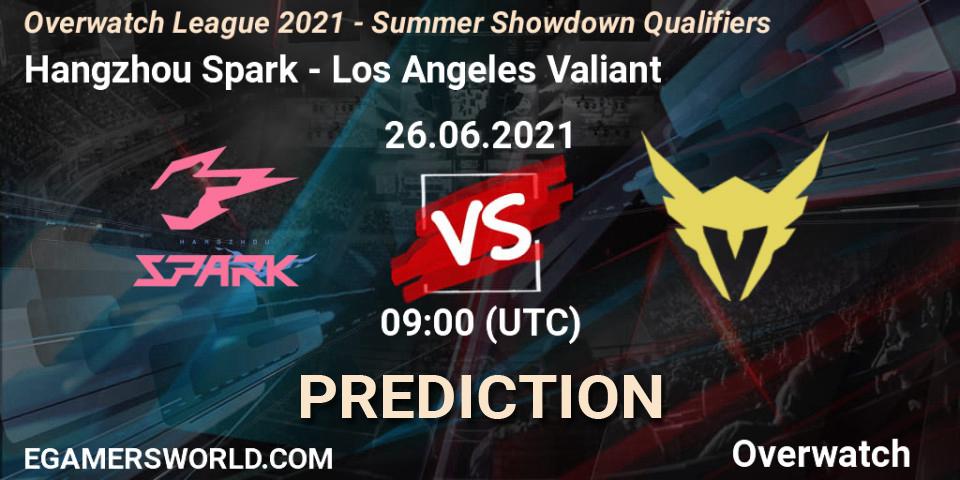 Hangzhou Spark vs Los Angeles Valiant: Match Prediction. 26.06.2021 at 09:00, Overwatch, Overwatch League 2021 - Summer Showdown Qualifiers