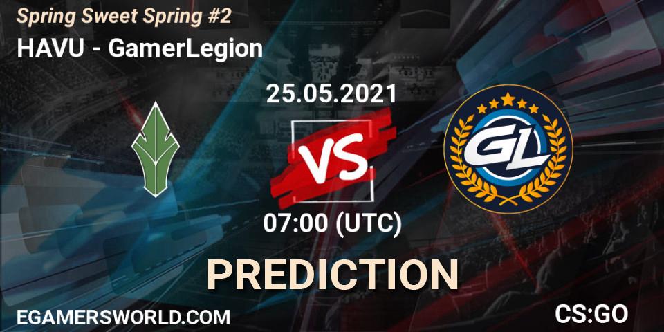 HAVU vs GamerLegion: Match Prediction. 25.05.2021 at 07:00, Counter-Strike (CS2), Spring Sweet Spring #2