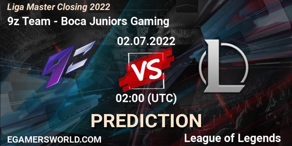 9z Team vs Boca Juniors Gaming: Match Prediction. 02.07.22, LoL, Liga Master Closing 2022
