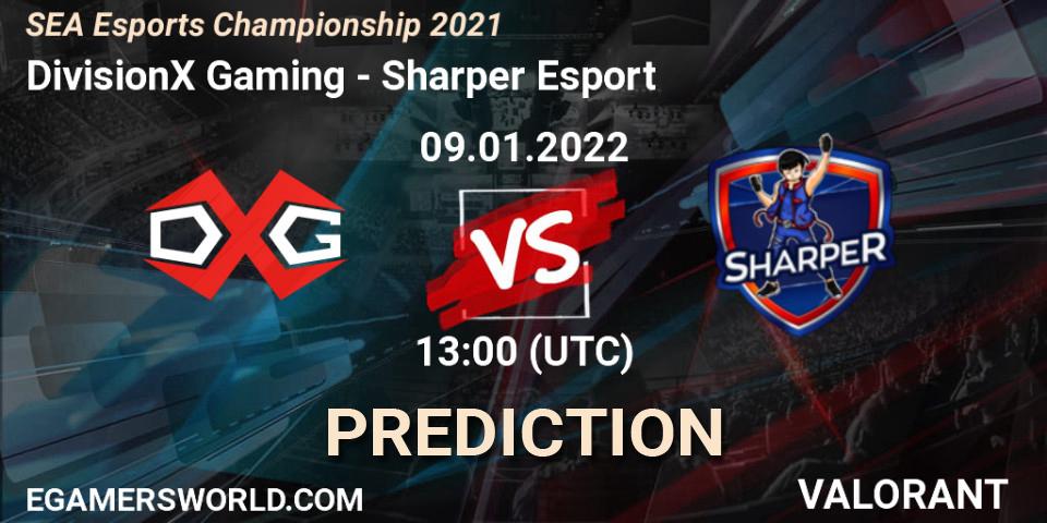 DivisionX Gaming vs Sharper Esport: Match Prediction. 09.01.2022 at 13:00, VALORANT, SEA Esports Championship 2021