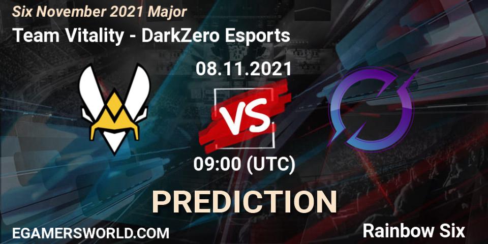 Team Vitality vs DarkZero Esports: Match Prediction. 09.11.21, Rainbow Six, Six Sweden Major 2021
