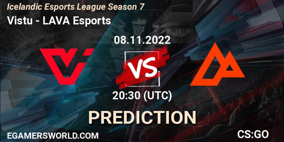 Viðstöðu vs LAVA Esports: Match Prediction. 08.11.2022 at 20:30, Counter-Strike (CS2), Icelandic Esports League Season 7