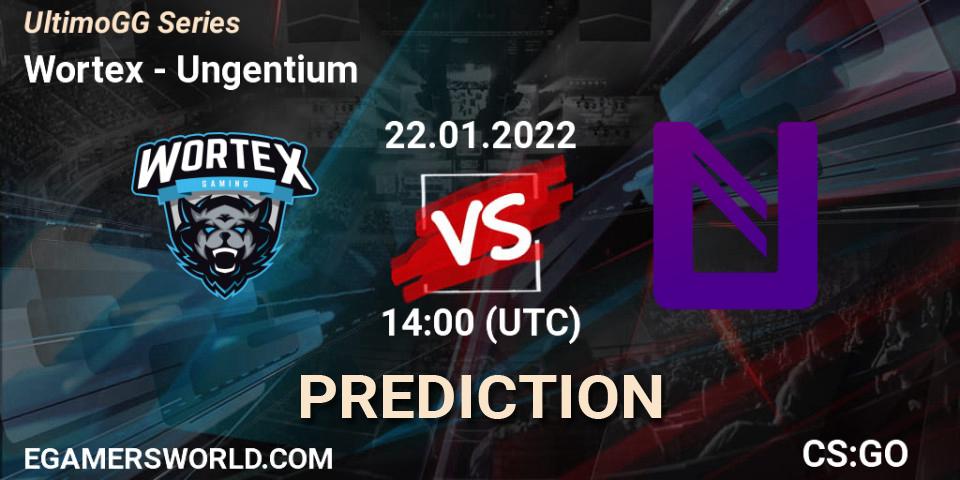 Wortex vs Ungentium: Match Prediction. 22.01.2022 at 14:00, Counter-Strike (CS2), UltimoGG Series