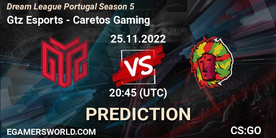 GTZ Bulls Esports vs Caretos Gaming: Match Prediction. 25.11.2022 at 20:45, Counter-Strike (CS2), Dream League Portugal Season 5