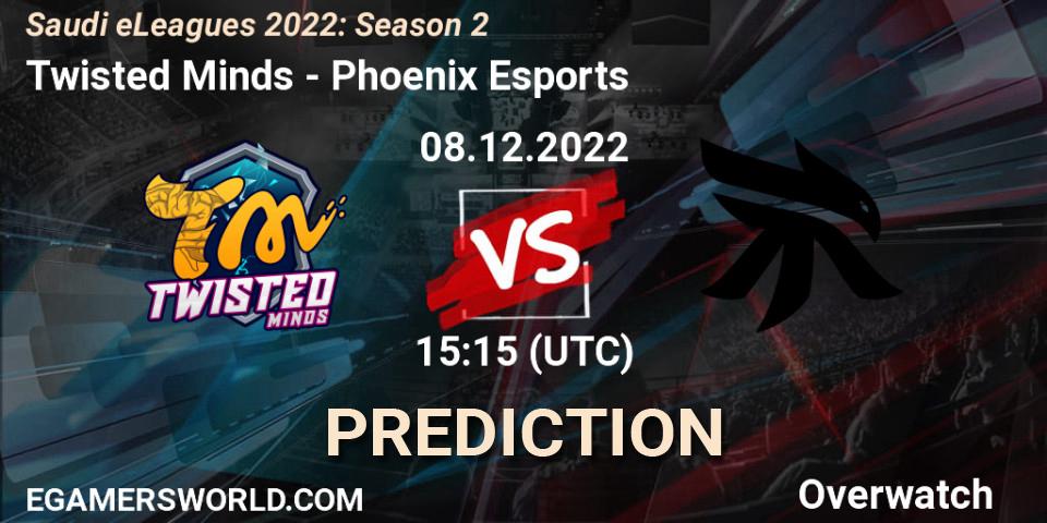 Twisted Minds vs Phoenix Esports: Match Prediction. 08.12.2022 at 15:45, Overwatch, Saudi eLeagues 2022: Season 2